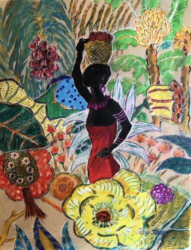 Carmen's Garden by Roy Tate, Painting for Sale on Select