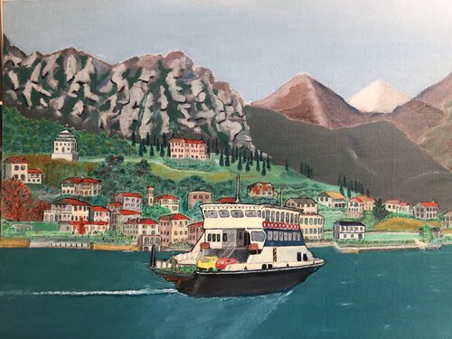Across Lake Como by Roy Tate, Painting for Sale on Select
