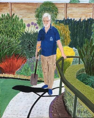 Up The Garden Path by Roy Tate, Painting for Sale on Select