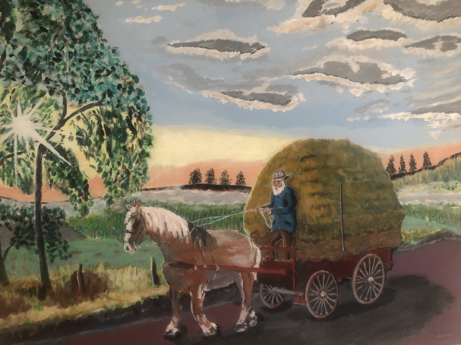 Last Load for the Day Roy Tate Original painting for sale