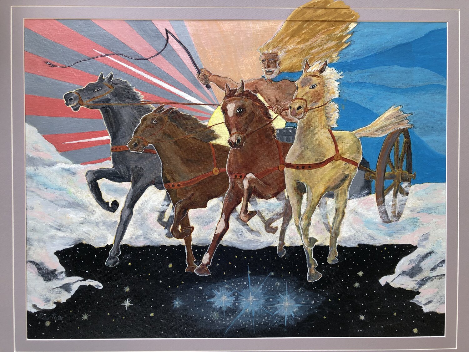 The Horses of Helios Roy Tate Original painting for sale