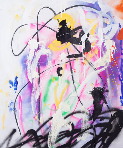 CLARA MAGNÉTICA by Pink Morro, Painting for Sale on Select