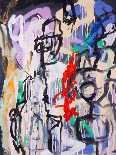 TÓTEM CARMESÍ by Pink Morro, Painting for Sale on Select