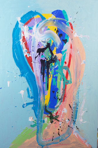 MARÍA CELESTE by Pink Morro, Painting for Sale on Select