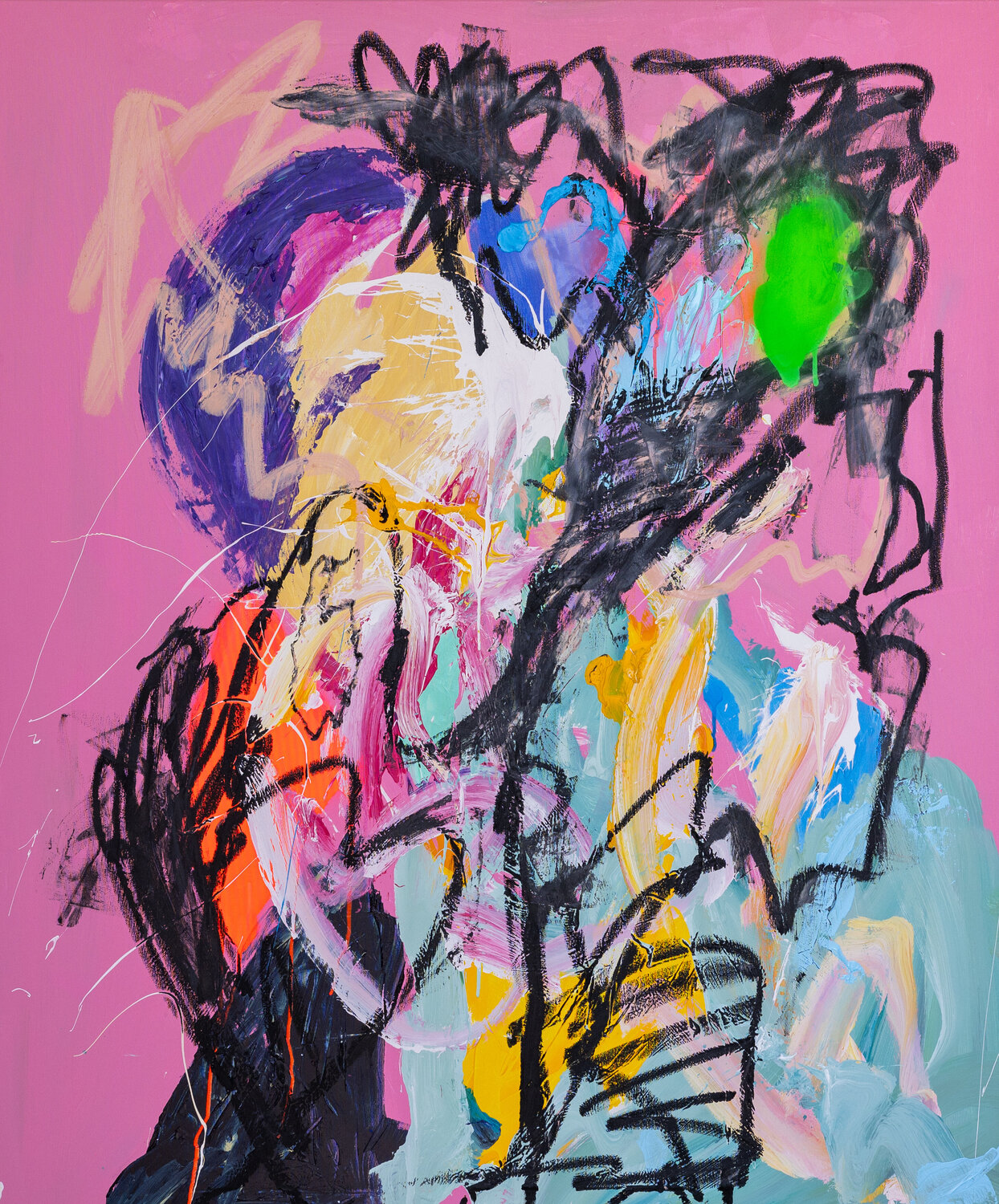 CATALINA BRAMA Pink Morro Original painting for sale
