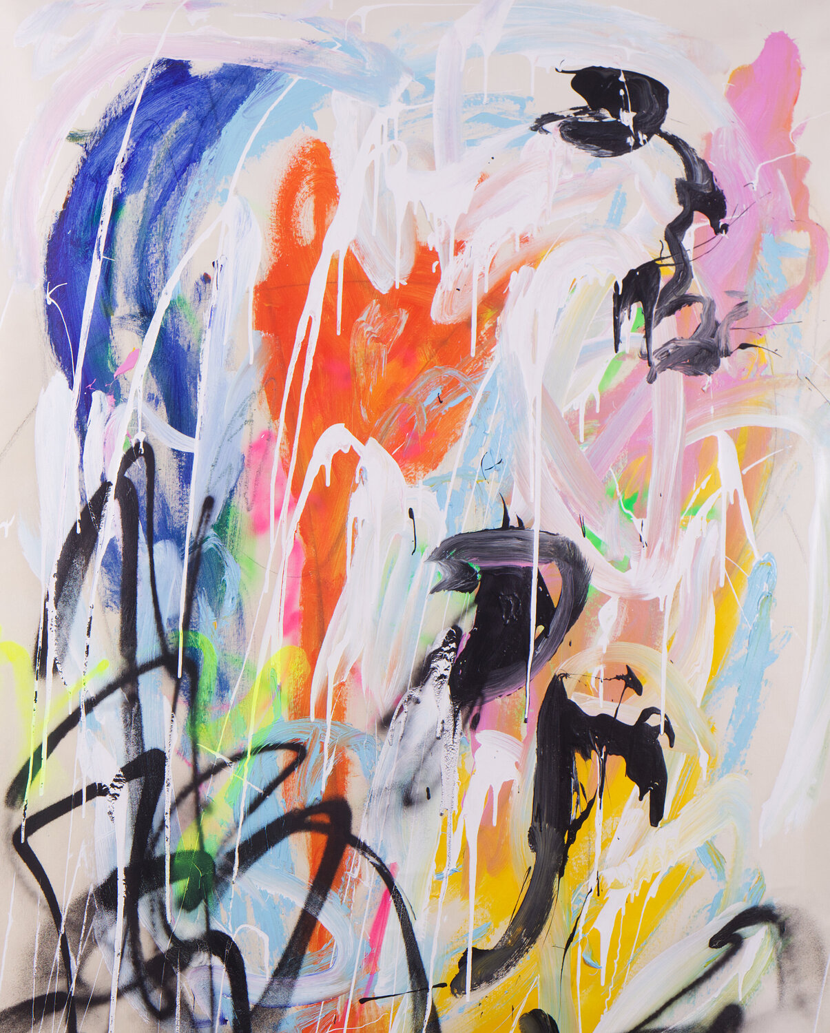 JON FUEGO Pink Morro Original painting for sale