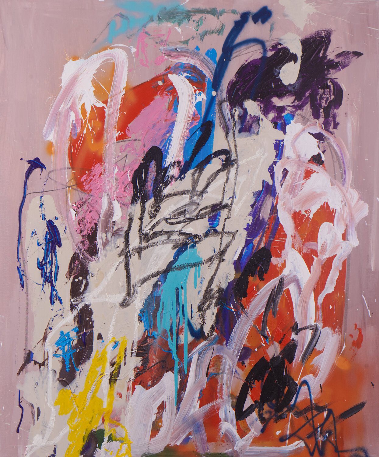 HERMES VUELA Pink Morro Original painting for sale