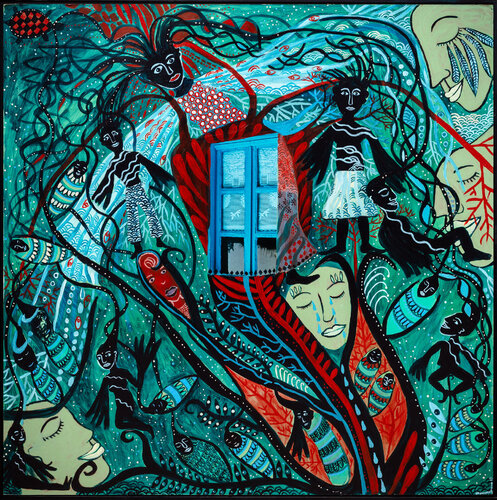 Heartwork- Abres las puertas by Julia Brömsel, Painting for Sale on Select