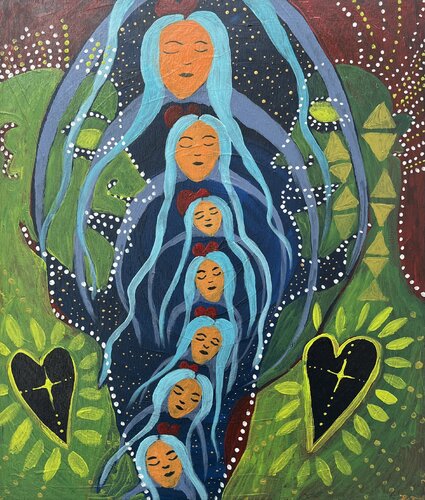 Seven generations by Julia Brömsel, Painting for Sale on Select