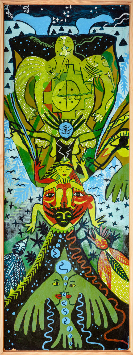 Apuchin-Spirit of the Mountain Julia Brömsel Original painting for sale