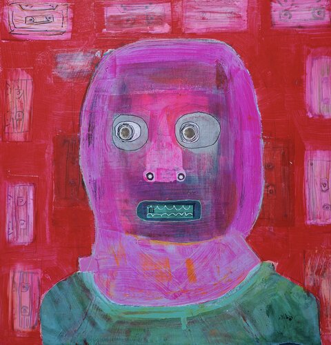 Tete de Cassette by steven kolenik, Painting for Sale on Select