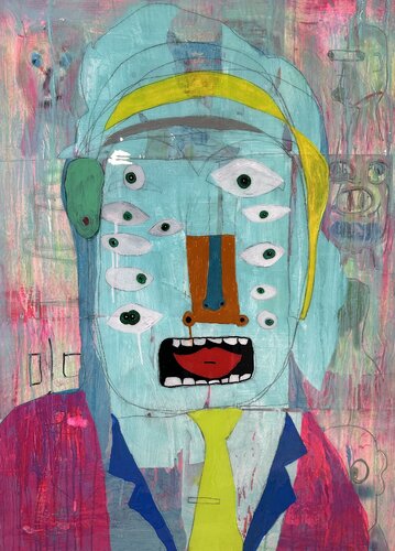 Bananahead by steven kolenik, Painting for Sale on Select
