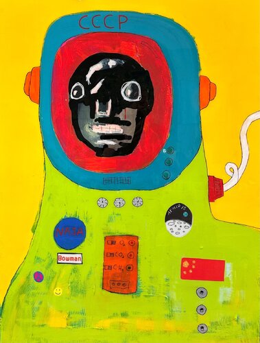 Hey, They Found Dave Bowman! by steven kolenik, Painting for Sale on Select