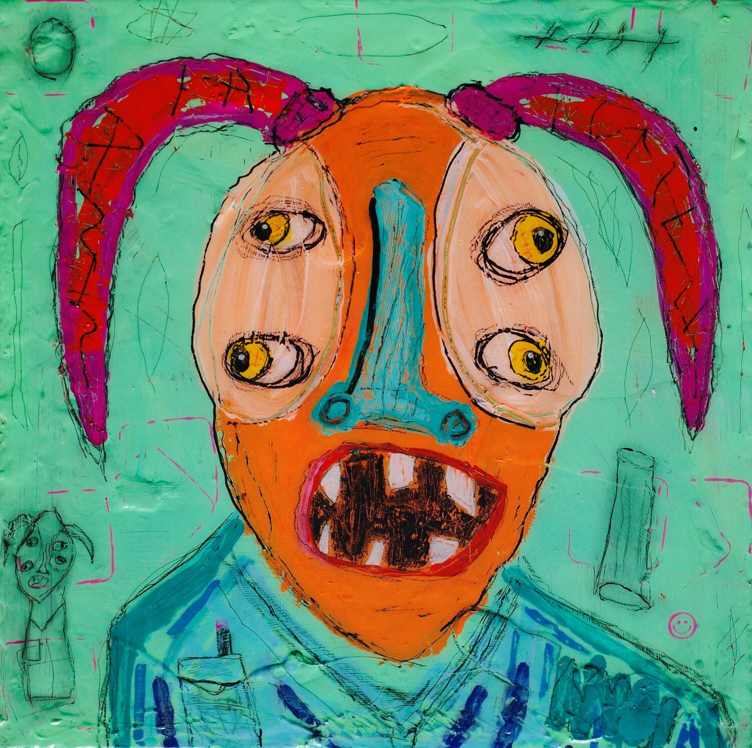 Do Not Hang steven kolenik Original painting for sale