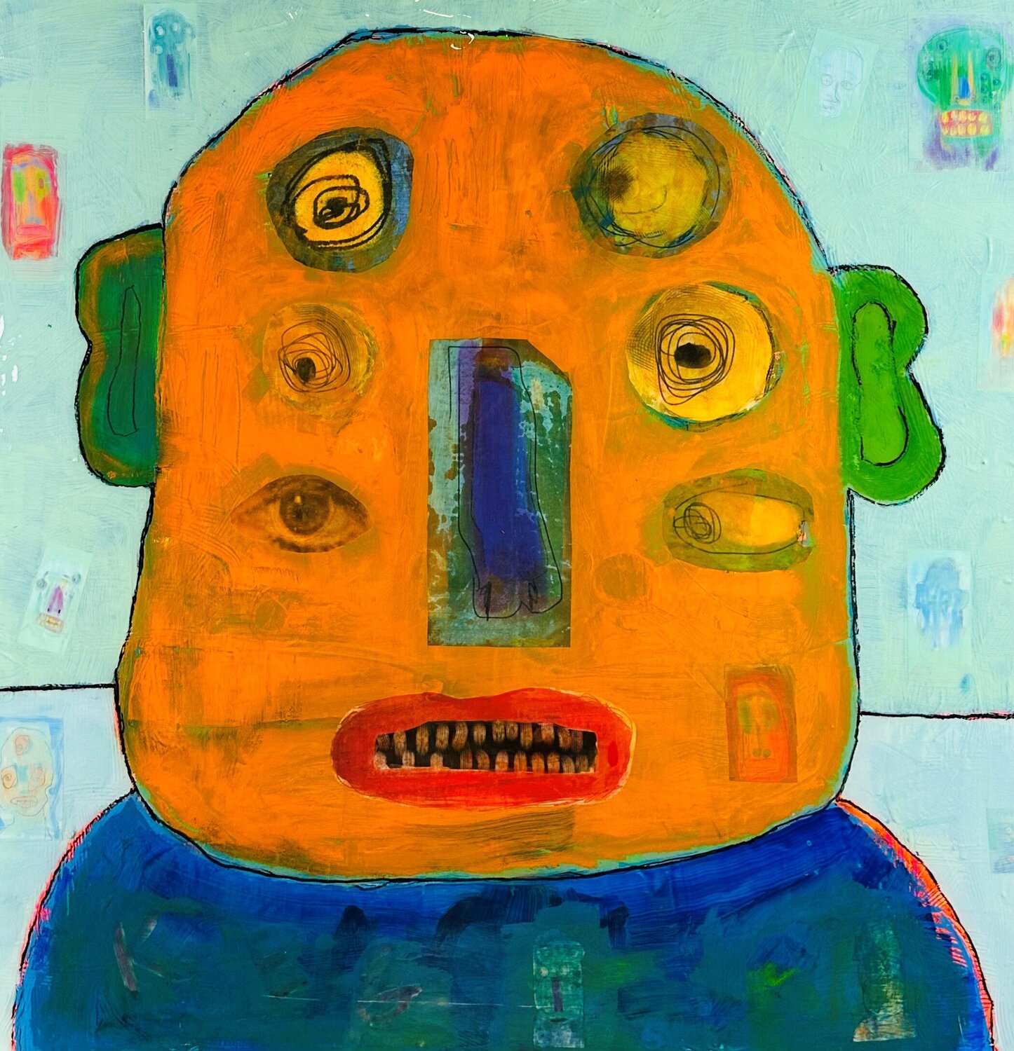DeACKtivated steven kolenik Original painting for sale