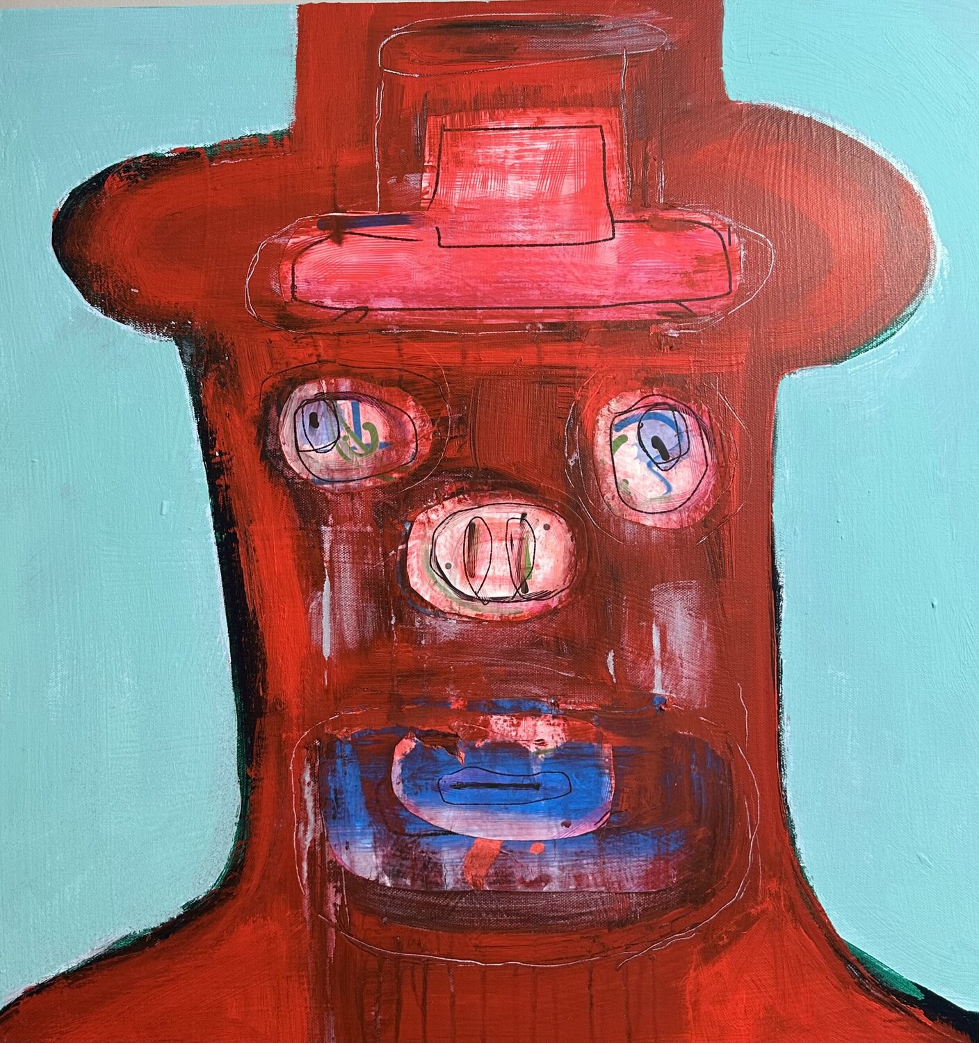 There are Pigmen in the Trees steven kolenik Original painting for sale