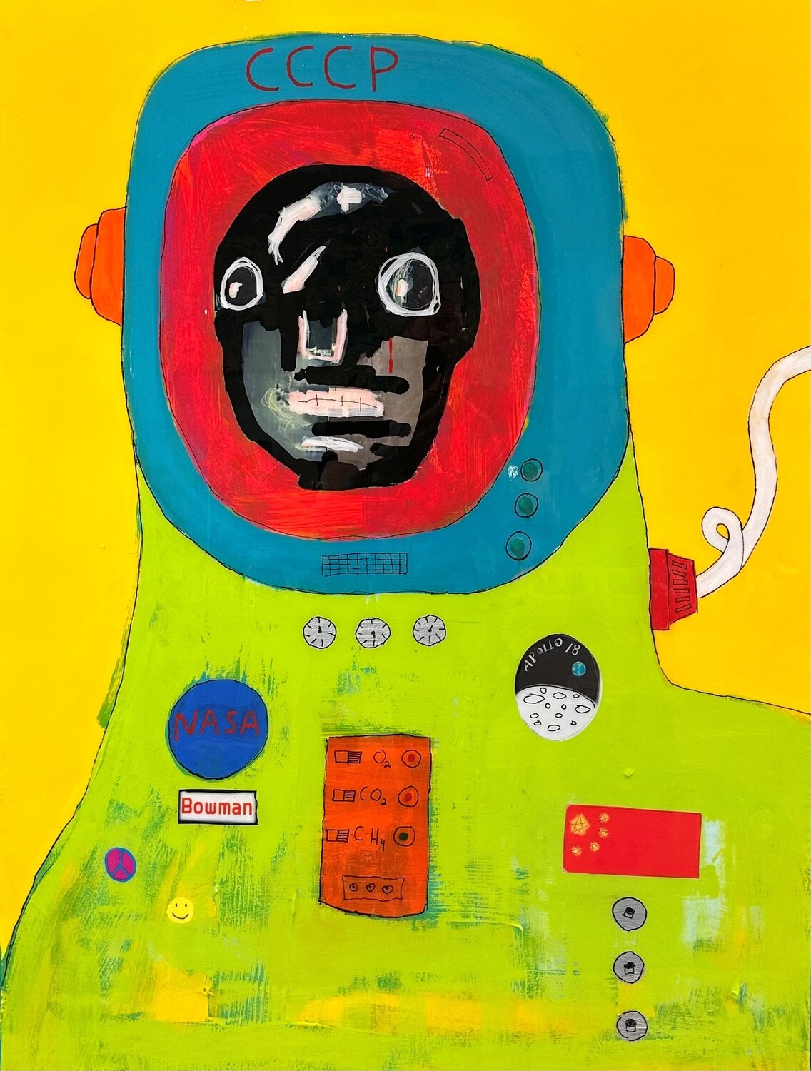 Hey, They Found Dave Bowman! steven kolenik Original painting for sale