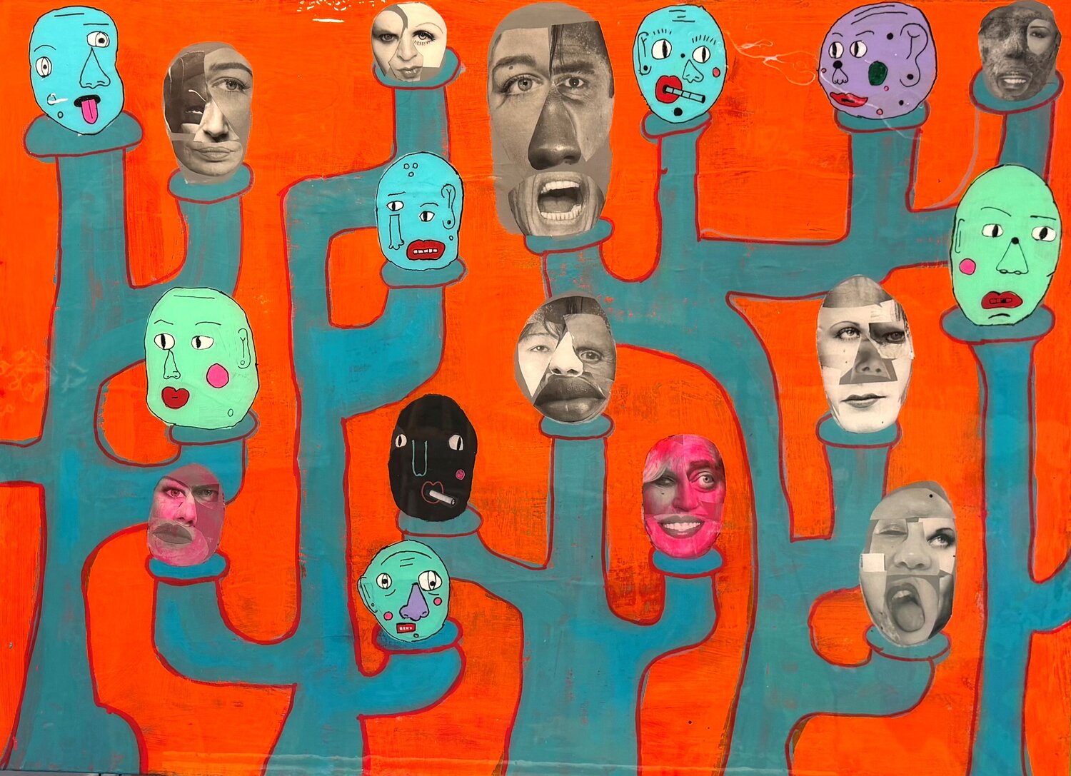 Grublets on Ice steven kolenik Original painting for sale