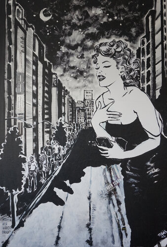 Marilyn is in Town by Bianca Fels, Painting for Sale on Select