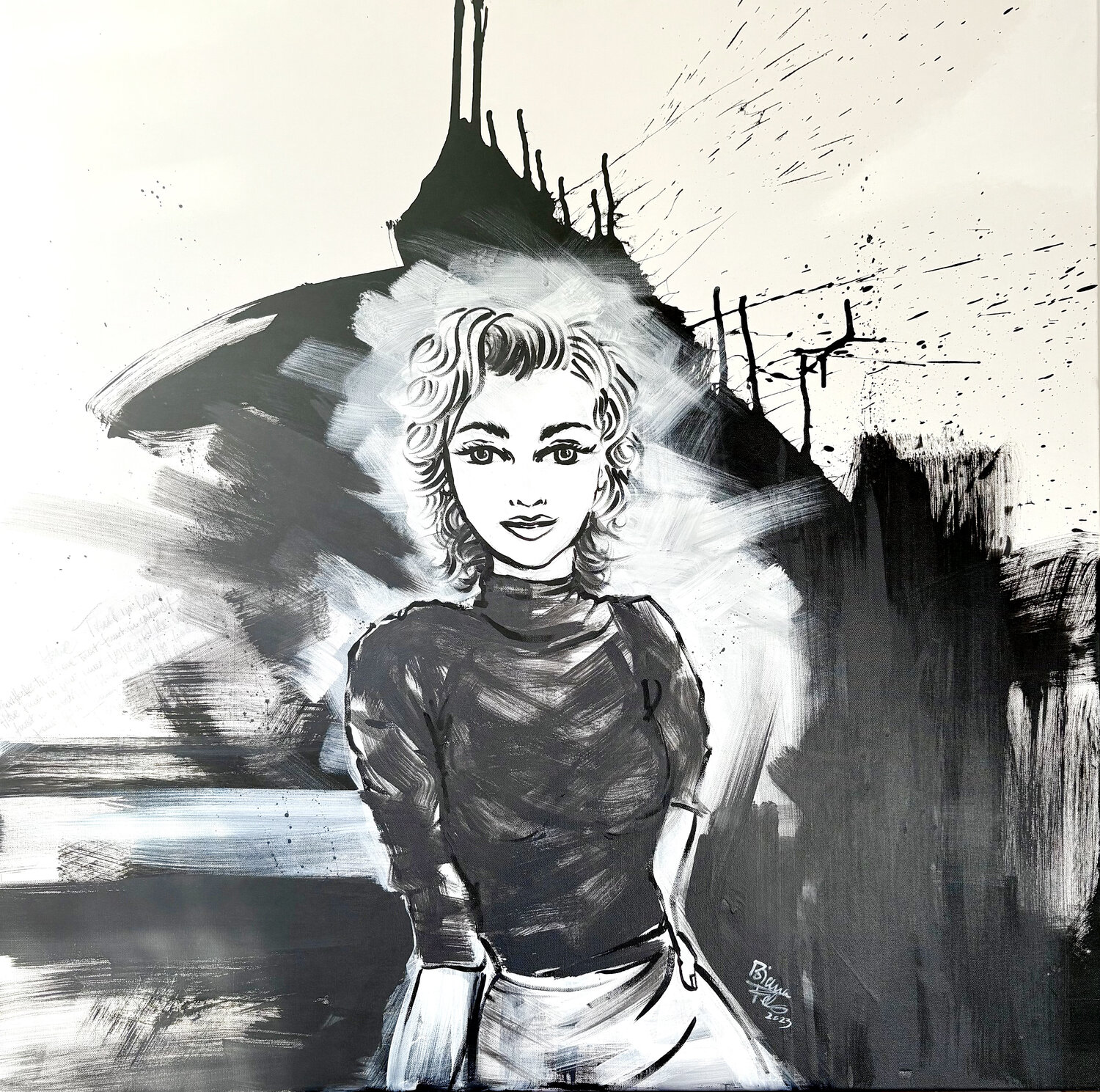 Beauty in me Bianca Fels Original painting for sale