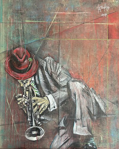 JAM-SESSION by Gabriella Prokai, Painting for Sale on Select