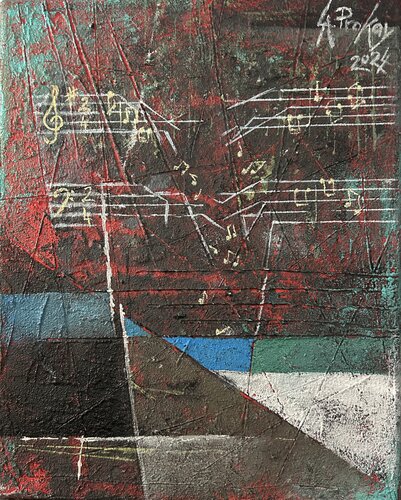 MUSICAL ABSTRACTION by Gabriella Prokai, Painting for Sale on Select