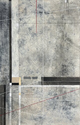THE ECHO OF GEOMETRY 2 by Gabriella Prokai, Painting for Sale on Select