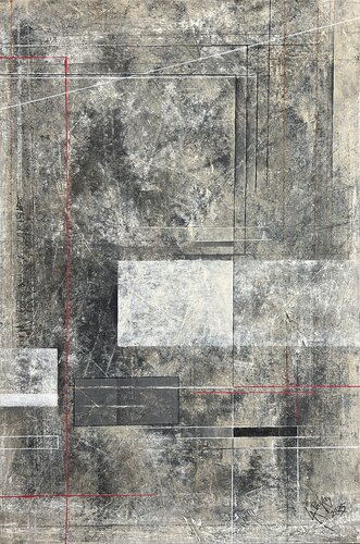 THE ECHO OF GEOMETRY 9 by Gabriella Prokai, Painting for Sale on Select