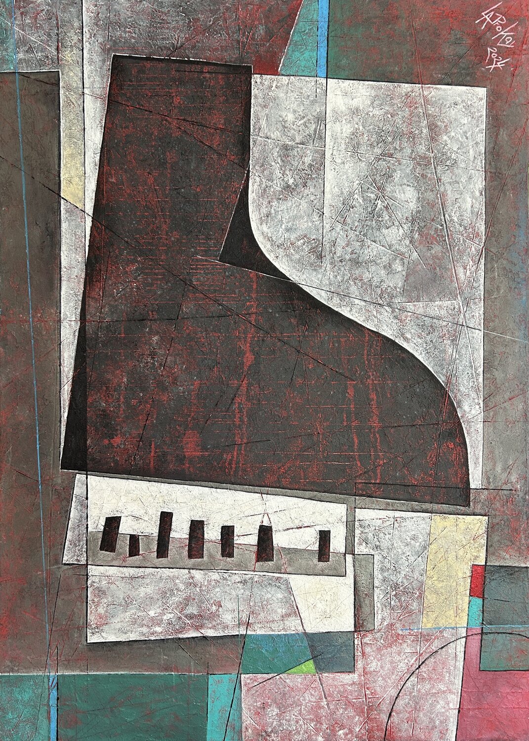 PIANO PIANO Gabriella Prokai Original painting for sale