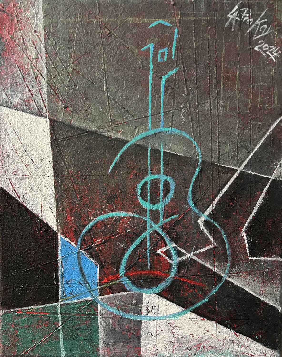 VISUAL HARMONY Gabriella Prokai Original painting for sale