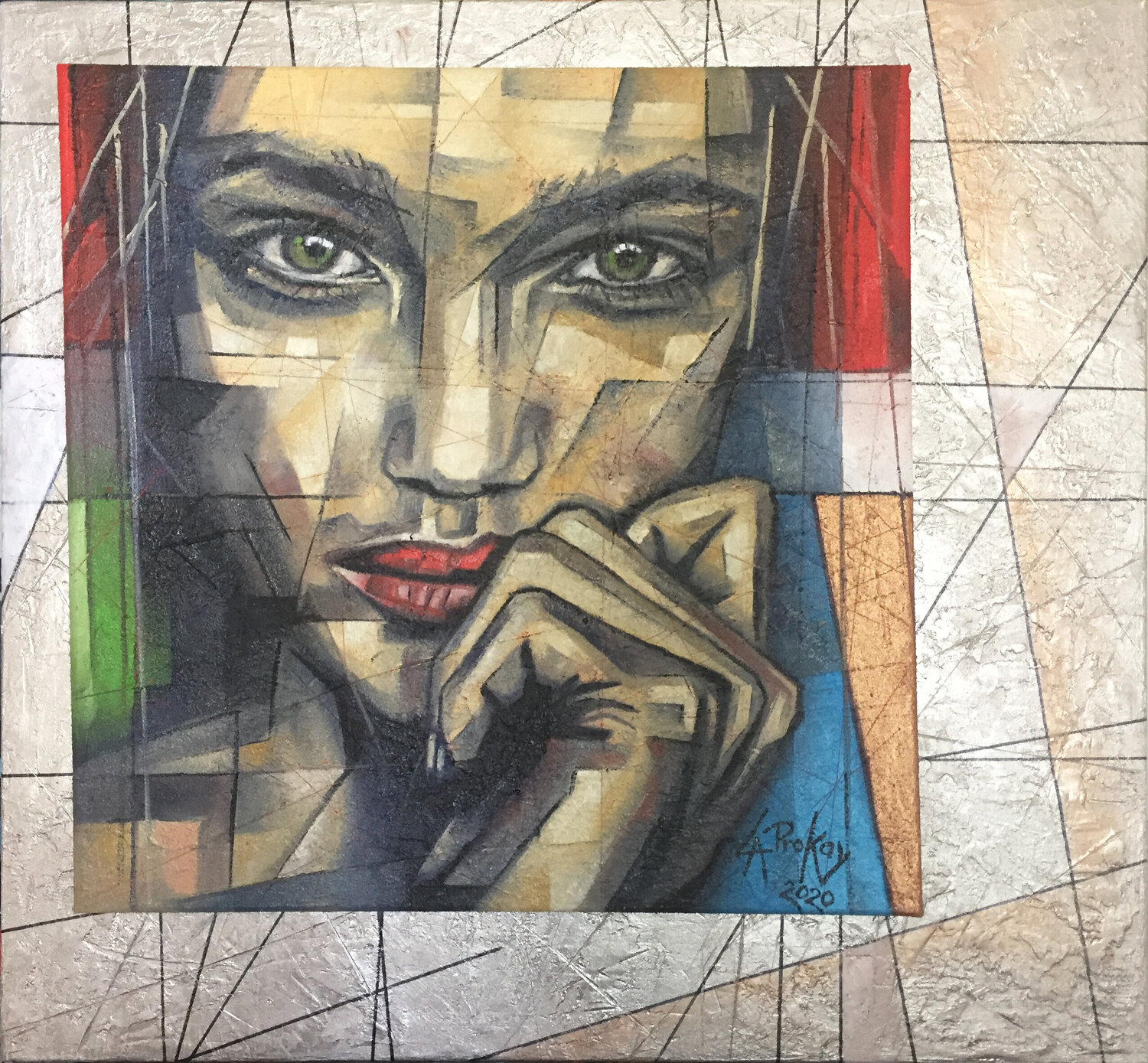 OBSERVATION Gabriella Prokai Original painting for sale