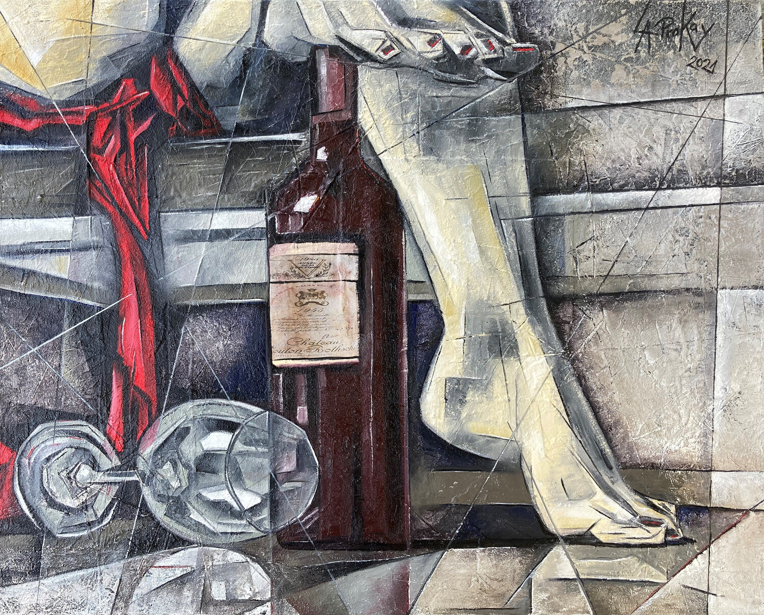 STILL WAITING Gabriella Prokai Original painting for sale