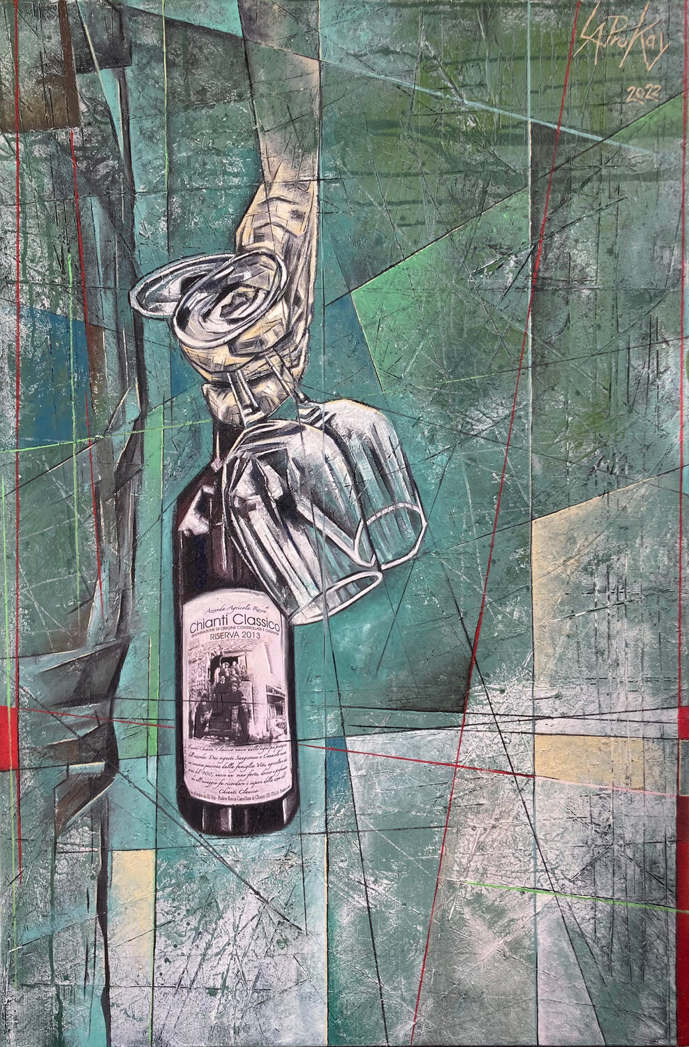 OMNIA BONA TEMPORE Gabriella Prokai Original painting for sale