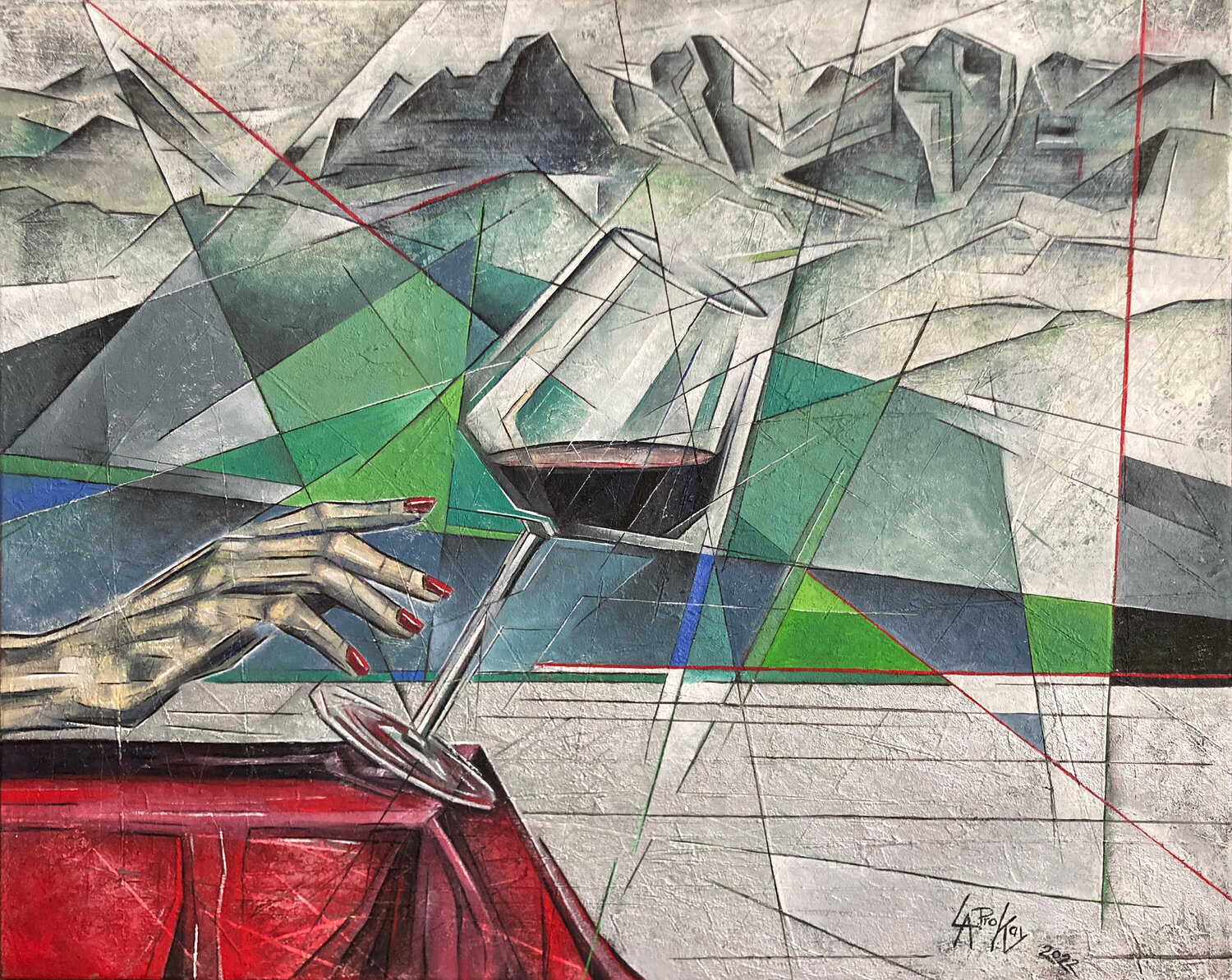 LIBERANDUM Gabriella Prokai Original painting for sale