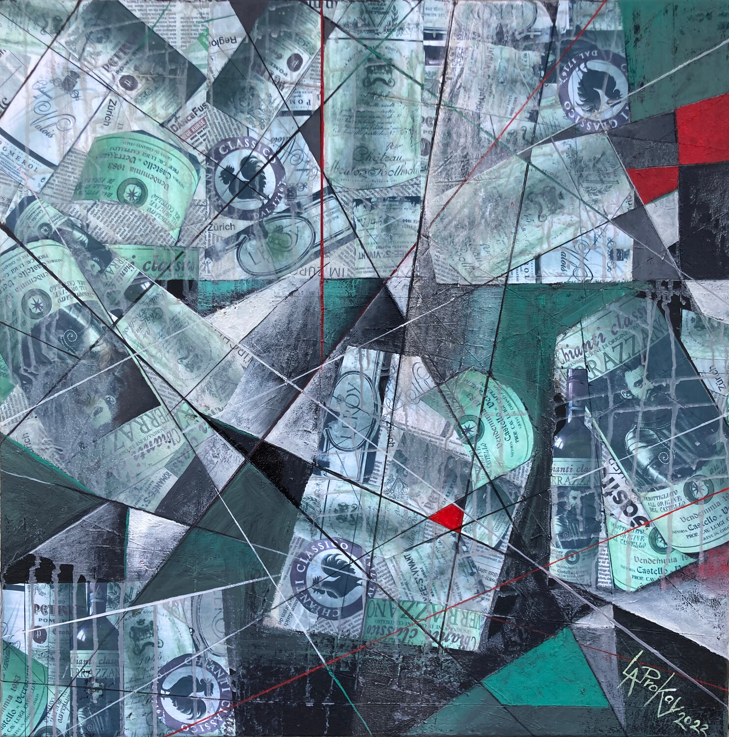 FRAGMENTA Gabriella Prokai Original painting for sale