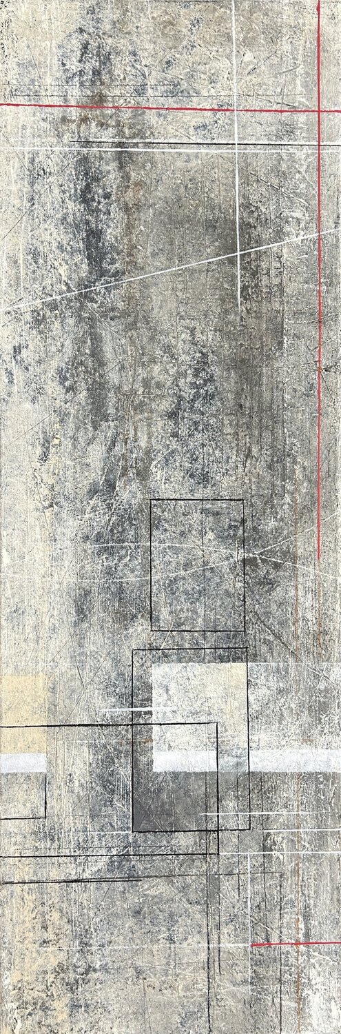 THE ECHO OF GEOMETRY 8 Gabriella Prokai Original painting for sale