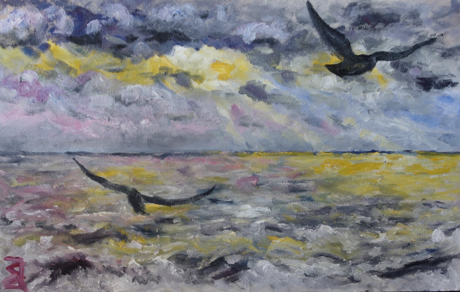 Himmel und Meer Sven Janotta Original painting for sale