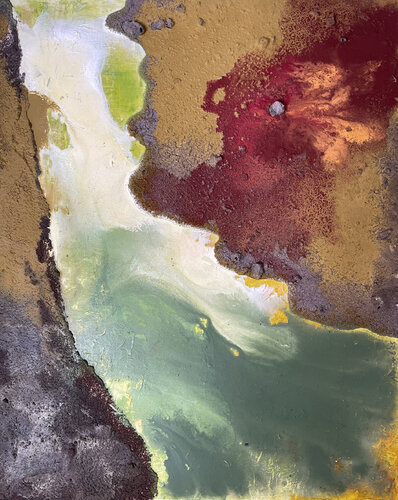 Yellow River by Angela Sommer, Painting for Sale on Select
