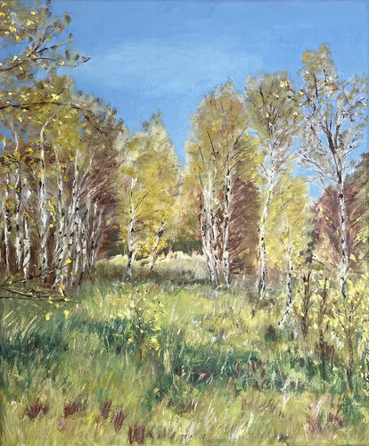 Herbst im Hochmoor by Angela Sommer, Painting for Sale on Select