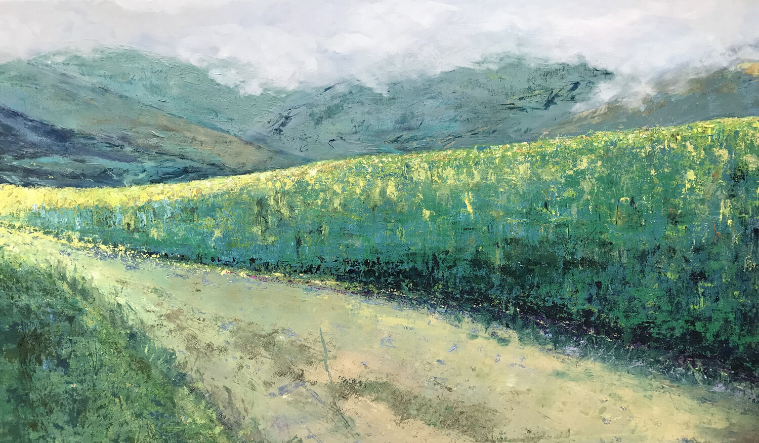 Nach dem Regen Angela Sommer Original painting for sale