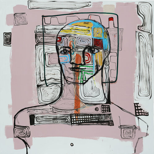 Heads by Arian Hashani, Painting for Sale on Select