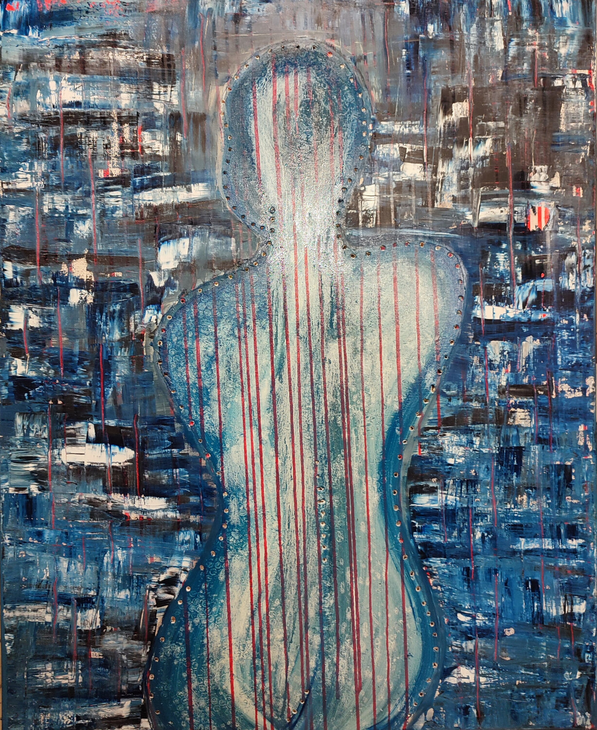 L'osservatrice (the Observer) Christina Ayer Original painting for sale