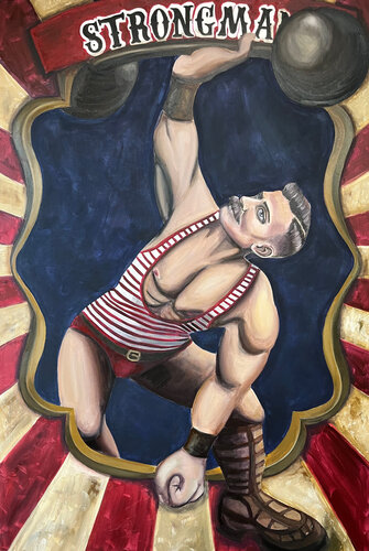 STRONGMAN by Tom Roy, Painting for Sale on Select