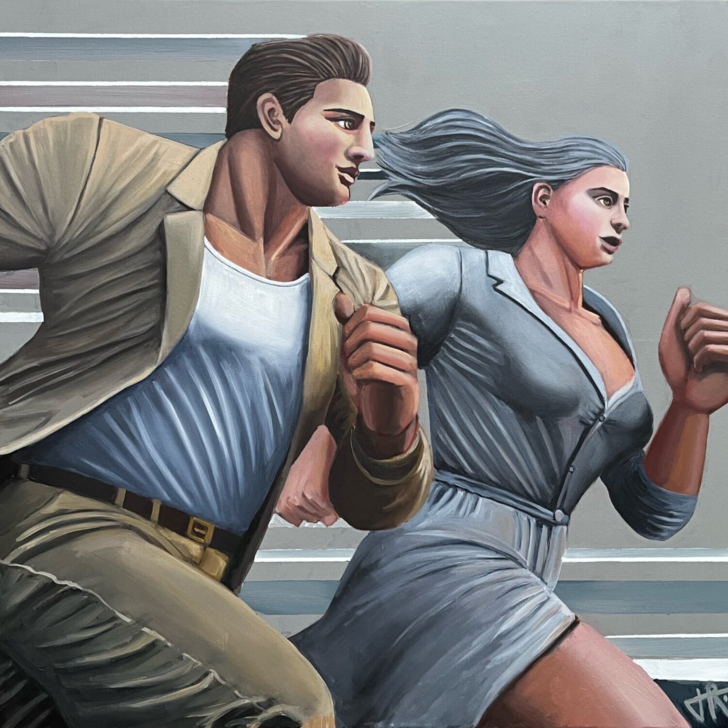 SPEED II Tom Roy Original painting for sale