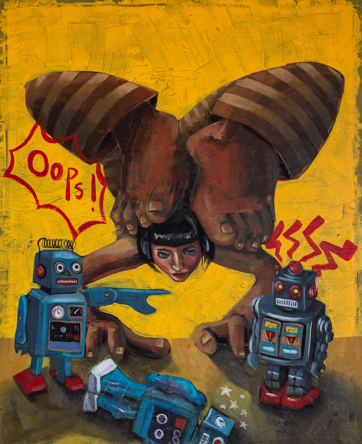 ZOE Tom Roy Original painting for sale