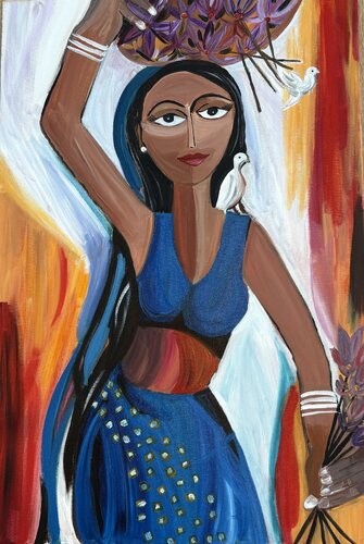 Sacred Flight by Tania Thenabadu, Painting for Sale on Select