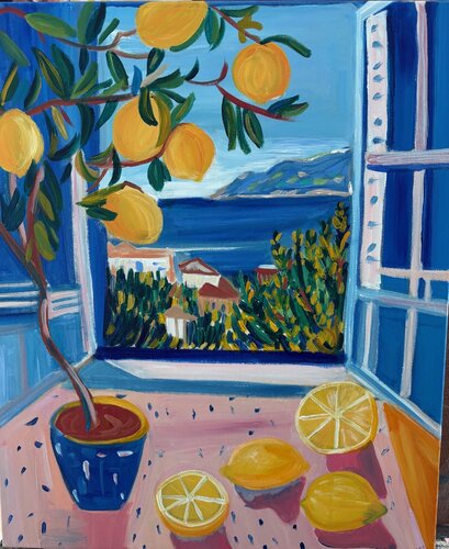 A Slice of Serenity by Tania Thenabadu, Painting for Sale on Select
