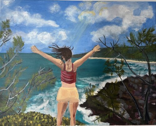 Australian Coast- Noosa by Tania Thenabadu, Painting for Sale on Select