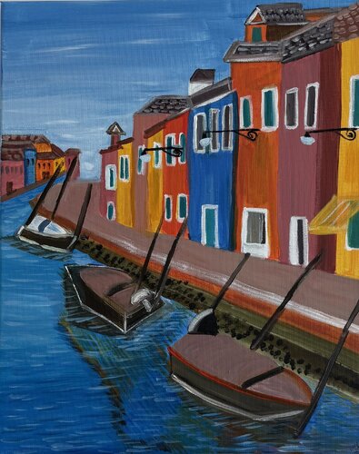 Early Morning, Murano Italy by Tania Thenabadu, Painting for Sale on Select