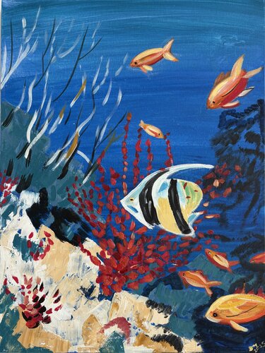 Colours of the Reef by Tania Thenabadu, Painting for Sale on Select